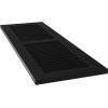 imageEkena Millwork 15quotW x 36quotH True Fit PVC Two Equal Louver Shutters Black Per Pair  Hardware Not Included