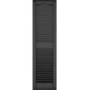 imageEkena Millwork Lifetime Vinyl LL1S12X02500BL Standard Cathedral Top Center Mullion Open Louver Vinyl Shutters wInstallation ShutterLoks ampamp Matching Screws Per Pair 12quotW x 25quotH Black