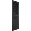 imageEkena Millwork Lifetime Vinyl LL1S14X02500BL Standard Cathedral Top Center Mullion Open Louver Vinyl Shutters wInstallation ShutterLoks ampamp Matching Screws Per Pair 14 12quotW x 25quotH Black