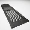 imageEkena Millwork Lifetime Vinyl LL1S14X02500BL Standard Cathedral Top Center Mullion Open Louver Vinyl Shutters wInstallation ShutterLoks ampamp Matching Screws Per Pair 14 12quotW x 25quotH Black