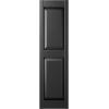 imageEkena Millwork Lifetime Vinyl LP2S14X03100BL Standard Two Equal Panel Vinyls Raised Panel Vinyl Shutters wInstallation ShutterLoks ampamp Matching Screws Per Pair 1475quotW x 31quotH Black
