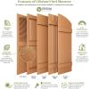 imageEkena Millwork Lifetime Vinyl LP2S14X03100BL Standard Two Equal Panel Vinyls Raised Panel Vinyl Shutters wInstallation ShutterLoks ampamp Matching Screws Per Pair 1475quotW x 31quotH Black