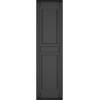 imageEkena Millwork Lifetime Vinyl LP2S14X03100BL Standard Two Equal Panel Vinyls Raised Panel Vinyl Shutters wInstallation ShutterLoks ampamp Matching Screws Per Pair 1475quotW x 31quotH Black