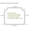 imageEkena Millwork PML01X00ASCASE4 Ashford Smooth 4Pack Panel Moulding 1 58quotH x 12quotP x 94 12quotL Primed8 Pack of Panel Moulding