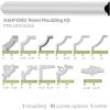 imageEkena Millwork PML01X00ASCASE4 Ashford Smooth 4Pack Panel Moulding 1 58quotH x 12quotP x 94 12quotL Primed8 Pack of Panel Moulding