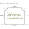 imageEkena Millwork PML01X00ASCASE4 Ashford Smooth 4Pack Panel Moulding 1 58quotH x 12quotP x 94 12quotL Primed8 Pack of Panel Moulding