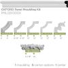 imageEkena Millwork PML02X00OXCASE4 Oxford 4Pack Panel Moulding 2quotH x 58quotP x 94 12quotL Primed