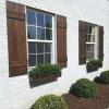 imageEkena Millwork RBF06S11X039RWR TimberCraft Two 5 38quot Boards Framed BoardnBatten Rustic Wood Shutters Per Pair 10 34quotW x 39quotH Rough Sawn Western Red Cedar