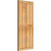 imageEkena Millwork RBF06S21X048RWR TimberCraft Four 5 38quot Boards Framed BoardnBatten Rustic Wood Shutters Per Pair 21 12quotW x 48quotH Rough Sawn Western Red Cedar