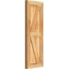 imageEkena Millwork RBF06Z11X031RWR TimberCraft Two 5 38quot Boards Framed BoardnBatten wZBar Rustic Wood Shutters Per Pair 10 34quotW x 31quotH Rough Sawn Western Red Cedar