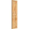 imageEkena Millwork RBF06Z16X060RWR TimberCraft Three 5 38quot Boards Framed BoardnBatten wZBar Rustic Wood Shutters Per Pair 16 18quotW x 60quotH Rough Sawn Western Red Cedar