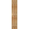 imageEkena Millwork RBJ06S11X055RWR TimberCraft Two 5 38quot Boards Joined BoardnBatten Rustic Wood Shutters Per Pair 10 34quotW x 55quotH Rough Sawn Western Red Cedar