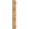 imageEkena Millwork RBJ06S11X062RWR TimberCraft Two 5 38quot Boards Joined BoardnBatten Rustic Wood Shutters Per Pair 10 34quotW x 62quotH Rough Sawn Western Red Cedar