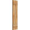 imageEkena Millwork RBJ06Z11X046RWR TimberCraft Two 5 38quot Boards Joined BoardnBatten wZBar Rustic Wood Shutters Per Pair 10 34quotW x 46quotH Rough Sawn Western Red Cedar