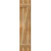 imageEkena Millwork RBJ06Z11X048RWR TimberCraft Two 5 38quot Boards Joined BoardnBatten wZBar Rustic Wood Shutters Per Pair 10 34quotW x 48quotH Rough Sawn Western Red Cedar
