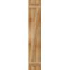 imageEkena Millwork RBJ06Z11X059RWR TimberCraft Two 5 38quot Boards Joined BoardnBatten wZBar Rustic Wood Shutters Per Pair 10 34quotW x 59quotH Rough Sawn Western Red Cedar