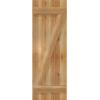imageEkena Millwork RBJ06Z16X047RWR TimberCraft Three 5 38quot Boards Joined BoardnBatten wZBar Rustic Wood Shutters Per Pair 16 18quotW x 47quotH Rough Sawn Western Red Cedar
