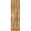 imageEkena Millwork RBJ06Z16X054RWR TimberCraft Three 5 38quot Boards Joined BoardnBatten wZBar Rustic Wood Shutters Per Pair 16 18quotW x 54quotH Rough Sawn Western Red Cedar