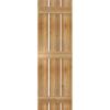 imageEkena Millwork RBS06S17X055RWR TimberCraft Three 5 38quot Boards Spaced BoardnBatten Rustic Wood Shutters Per Pair 17 18quotW x 55quotH Rough Sawn Western Red Cedar
