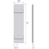 imageEkena Millwork RBS06Z11X047RWR TimberCraft Two 5 38quot Boards Spaced BoardnBatten wZBar Rustic Wood Shutters Per Pair 11 14quotW x 47quotH Rough Sawn Western Red Cedar