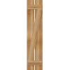 imageEkena Millwork RBS06Z11X051RWR TimberCraft Two 5 38quot Boards Spaced BoardnBatten wZBar Rustic Wood Shutters Per Pair 11 14quotW x 51quotH Rough Sawn Western Red Cedar