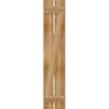 imageEkena Millwork RBS06Z11X056RWR TimberCraft Two 5 38quot Boards Spaced BoardnBatten wZBar Rustic Wood Shutters Per Pair 11 14quotW x 56quotH Rough Sawn Western Red Cedar