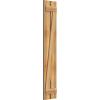 imageEkena Millwork RBS06Z11X063RWR TimberCraft Two 5 38quot Boards Spaced BoardnBatten wZBar Rustic Wood Shutters Per Pair 11 14quotW x 63quotH Rough Sawn Western Red Cedar