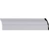 imageEndurathane Classic Cove Crown Moulding 3 58quotH x 2 12quotP x 4 58quotF x 94 12quotL Factory PrimedSingle