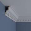 imageEndurathane Dentil Crown Moulding 4 58quotH x 2 78quotP x 5 12quotF x 94 12quotL 1 38quot Repeat Factory PrimedSingle