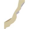 imageEndurathane Devon Crown Moulding 4 12quotH x 3 14quotP x 5 12quotF x 94 12quotL Factory PrimedMoulding