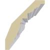 imageEndurathane Edinburgh Crown Moulding 4quotH x 2 38quotP x 4 58quotF x 94 12quotL Factory PrimedMoulding
