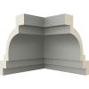 imageEndurathane Traditional Crown Moulding 4quotH x 3quotP x 5quotF x 94 12quotL Factory PrimedInside Corner