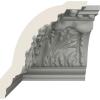 imageEndurathane Wakefield Crown Moulding 4 34quotH x 5 18quotP x 6quotF x 94 12quotL Factory PrimedInside Corner
