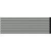 imageEkena Millwork MLD04X00FT Fluted Panel Moulding Panel Moulding 4quotH x 38quotP x 94 12quotL Primed