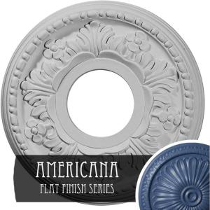 image11 78quotOD x 3 58quotID x 78quotP Helene Ceiling Medallion Fits Canopies up to 5 14quotAmericana Flat Finish