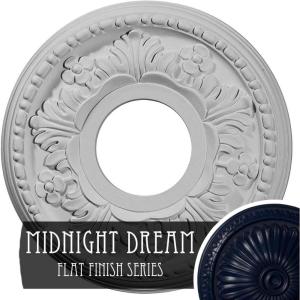 image11 78quotOD x 3 58quotID x 78quotP Helene Ceiling Medallion Fits Canopies up to 5 14quotMidnight Dream Flat Finish