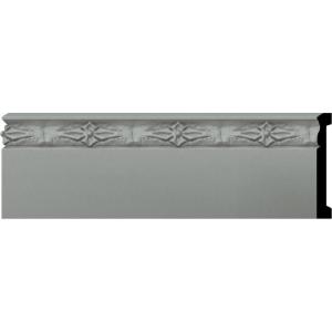 imageEkena Millwork 4quotH x 58quotP x 94 12quotL Sussex Baseboard Moulding