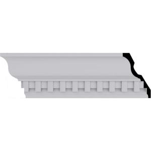 imageEndurathane Dentil Crown Moulding 4 58quotH x 2 78quotP x 5 12quotF x 94 12quotL 1 38quot Repeat Factory Primed2Pack