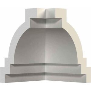 imageEndurathane Traditional Crown Moulding 4quotH x 3quotP x 5quotF x 94 12quotL Factory PrimedInside Corner