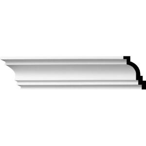 imageEndurathane Traditional Crown Moulding 4quotH x 3quotP x 5quotF x 94 12quotL Factory PrimedSingle