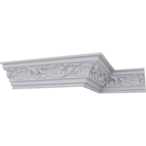 imageEndurathane Tristan Crown Moulding 2 34quotH x 2 34quotP x 4quotF x 94 12quotL Factory Primed