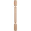 imageEkena Millwork COL03X03X35HARW Hamilton Rope Cabinet Column Top Block 6 18quot Bottom Block 7 18quot 3 34quotW x 3 34quotD x 35 12quotH RubberwoodCherry