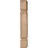 imageEkena Millwork COL03X03X35KERW Kent Raised Panel Cabinet Column Top Block 6 18quot Bottom Block 7 18quot 3 34quotW x 3 34quotD x 35 12quotH RubberwoodMaple