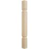 imageEkena Millwork COL03X03X35KERW Kent Raised Panel Cabinet Column Top Block 6 18quot Bottom Block 7 18quot 3 34quotW x 3 34quotD x 35 12quotH RubberwoodAlder