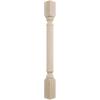 imageEkena Millwork COL03X03X35TRRW Traditional Cabinet Column Top Block 6 18quot Bottom Block 7 18quot 3 34quotW x 3 34quotD x 35 12quotH RubberwoodRubberwood