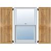 imageEkena Millwork RBF06Z16X038RWR TimberCraft Three 5 38quot Boards Framed BoardnBatten wZBar Rustic Wood Shutters Per Pair 16 18quotW x 38quotH Rough Sawn Western Red Cedar