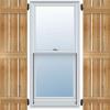 imageEkena Millwork RBS06S11X060RWR TimberCraft Two 5 38quot Boards Spaced BoardnBatten Rustic Wood Shutters Per Pair 11 14quotW x 60quotH Rough Sawn Western Red Cedar