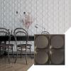 imageEkena Millwork WP20X20ADWH 19 58quotW x 19 58quotH Adonis EnduraWall Decorative 3D Wall Panel Covers 267 Sq FtUniversal Aged Metallic Weathered Steel