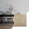 imageEkena Millwork WP20X20ODWH 19 58quotW x 19 58quotH Odessa EnduraWall Decorative 3D Wall Panel Covers 267 Sq FtWhiteUniversal Metallic Champagne Mist