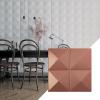 imageEkena Millwork WP20X20RIWH 19 58quotW x 19 58quotH Richmond EnduraWall Decorative 3D Wall Panel Covers 267 Sq FtUniversal Pearl Metallic Champagne Pink